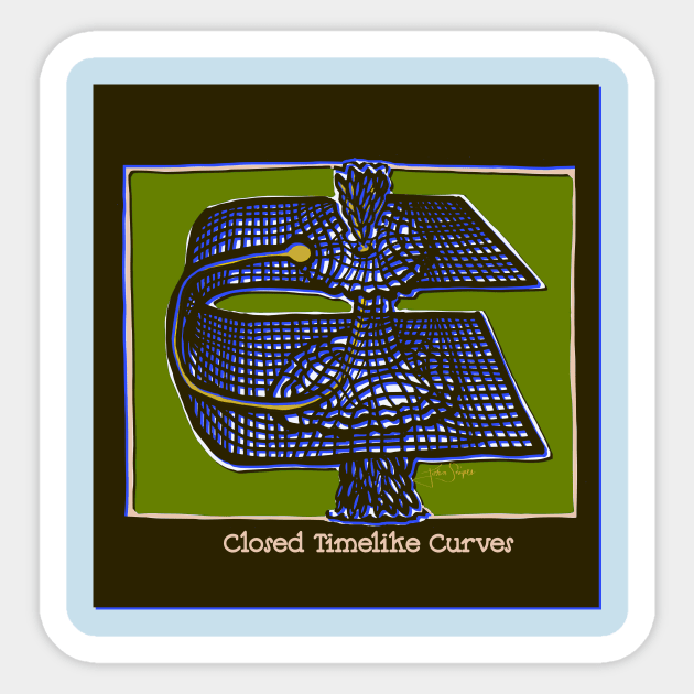 Closed Timelike Curves Sticker by JSnipe